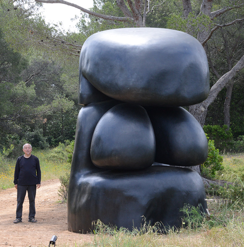 Monumental Sculptures Made by the Artist Wang Keping
